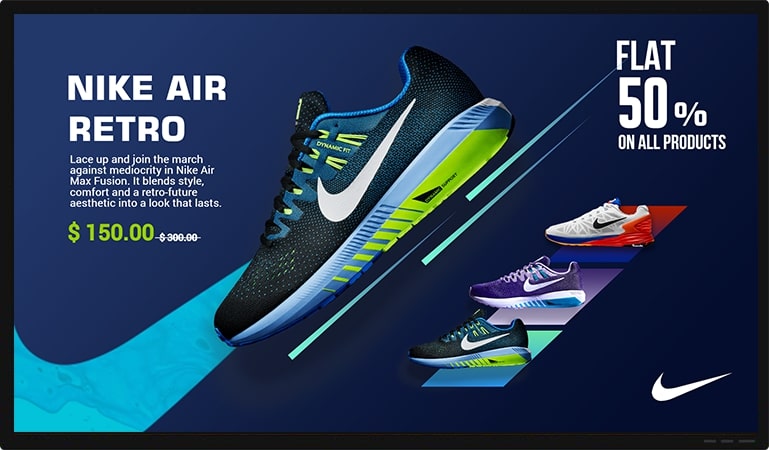 retail digital signage display