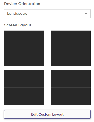 system provided tv screen section
