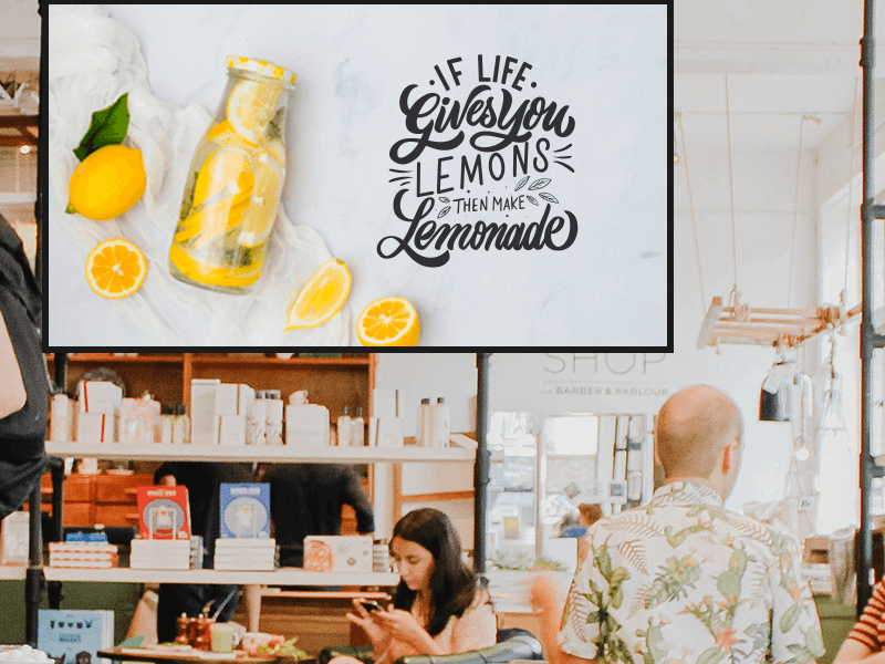 engage customers with digital signage