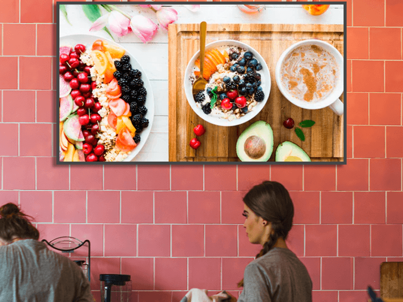 highlight the healthy menu items