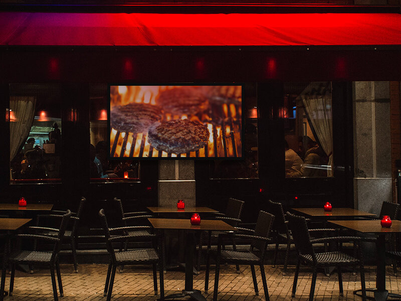 window display system for restaurant