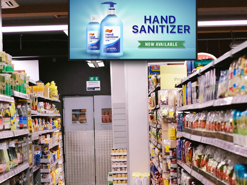 stock availability on digital signage