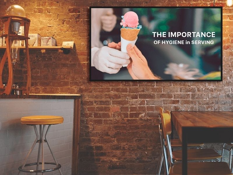 start using the digital signage