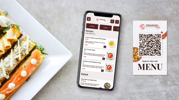 qr code interactive digital menu