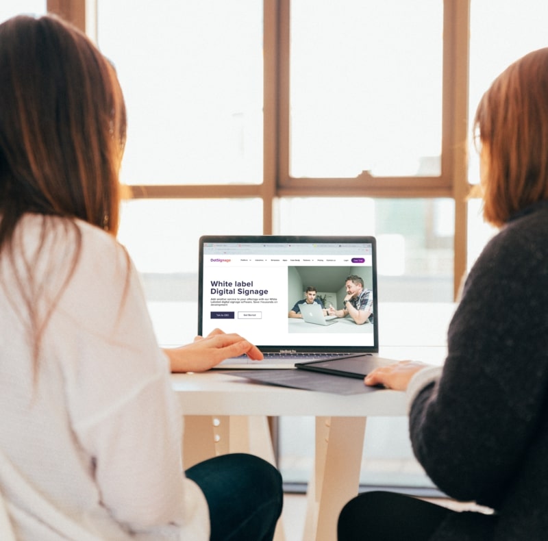 dotsignage white label partnership solution