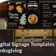 free digital signage templates for thanksgiving