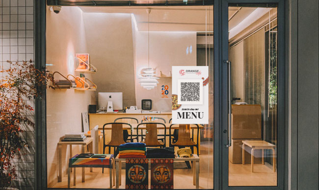 restaurant entree gate qr code