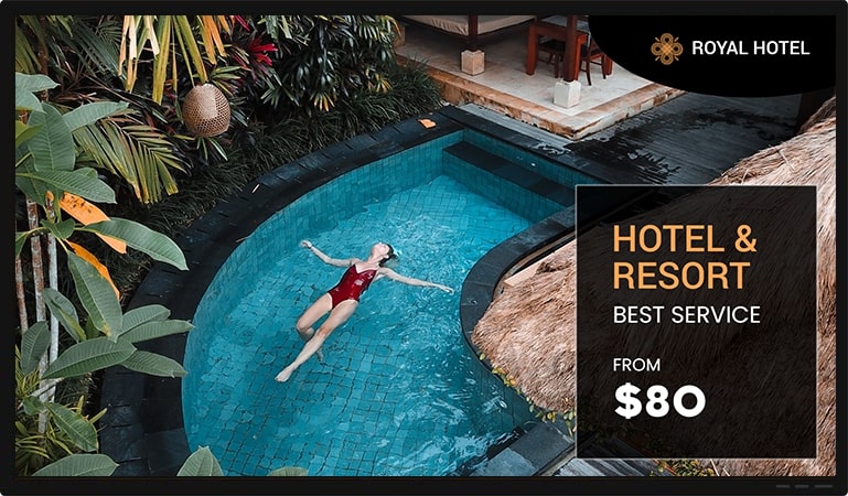 digital signage hotel solutions
