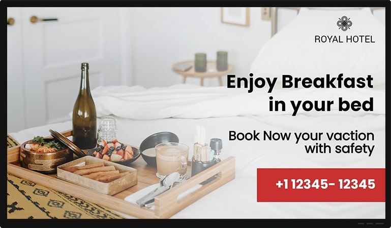digital signage hotel