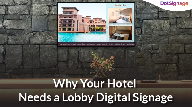 hotels lobby digital signage