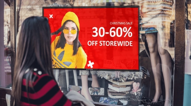 retail store offer outside digital signage display
