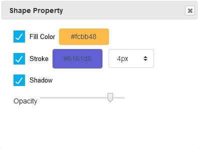 customize shape opacity