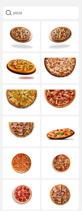 list of stock images for menu boards