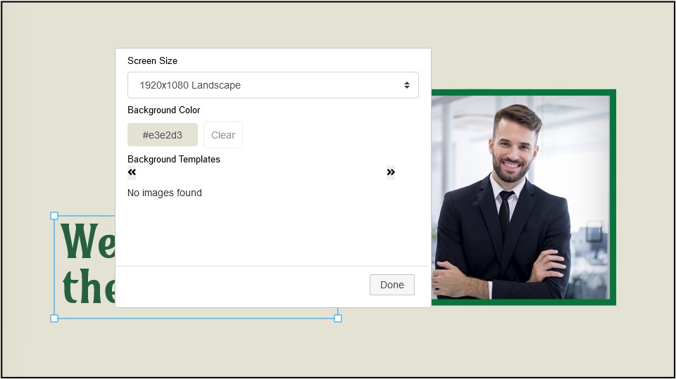 background color change in canvas app