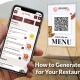 how to generate qr code for restaurant menu