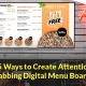 15 ways to create attention grabbing digital menu boards