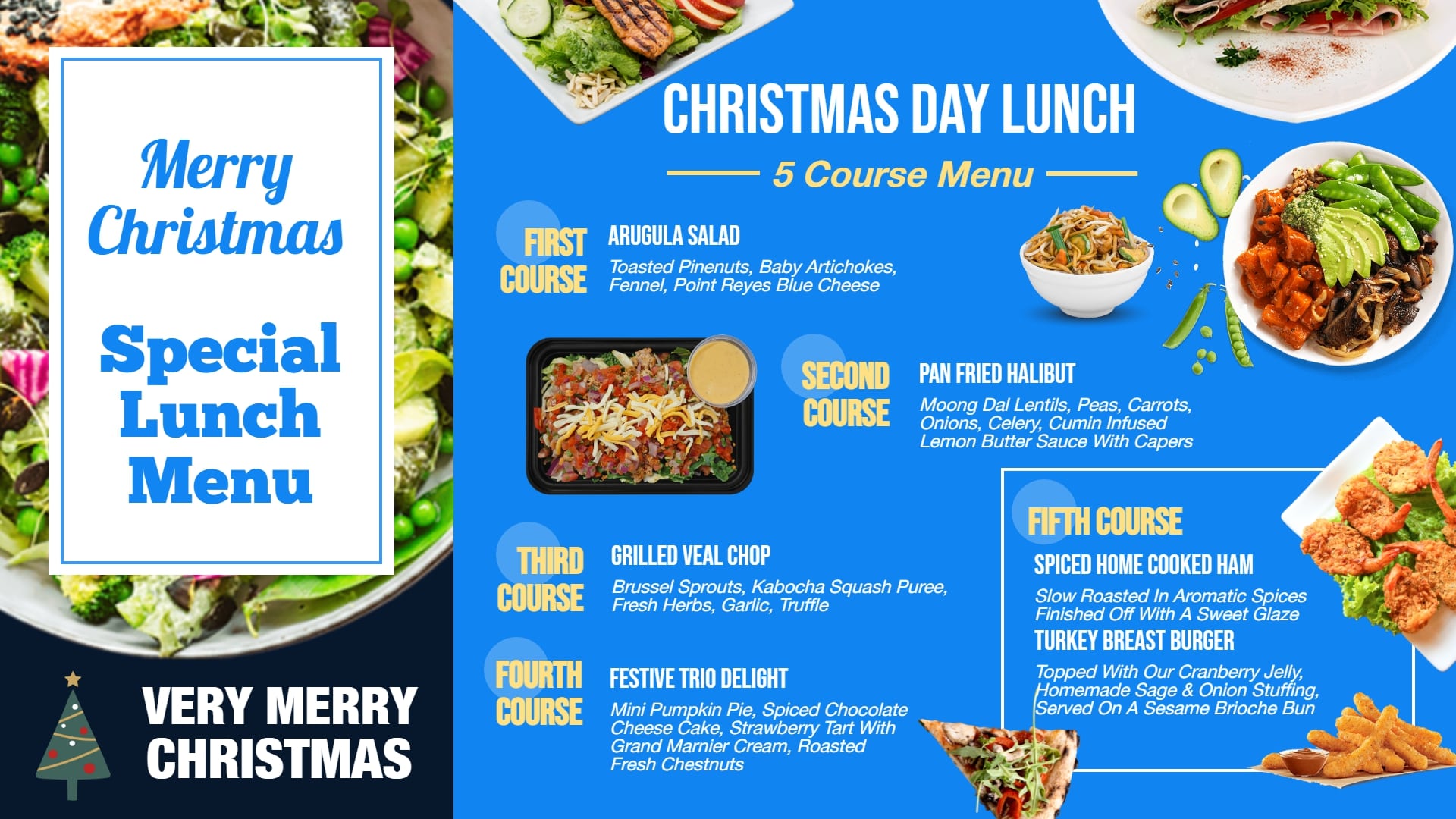 christmas special lunch menu