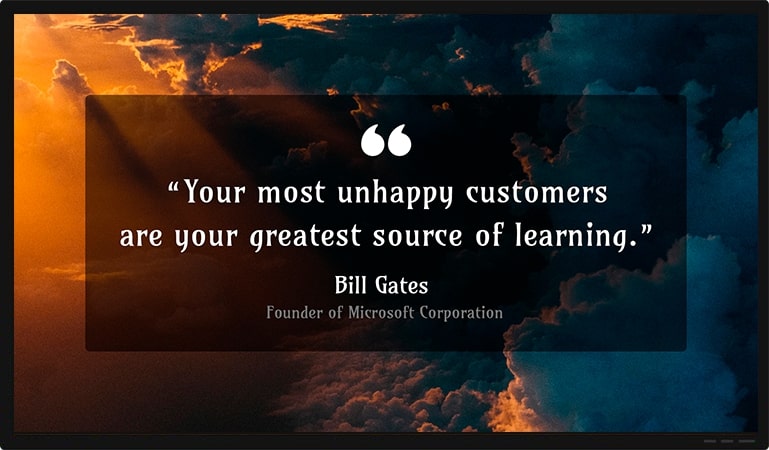 corporate motivation quote screen