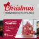 free christmas menu board templates for restaurant