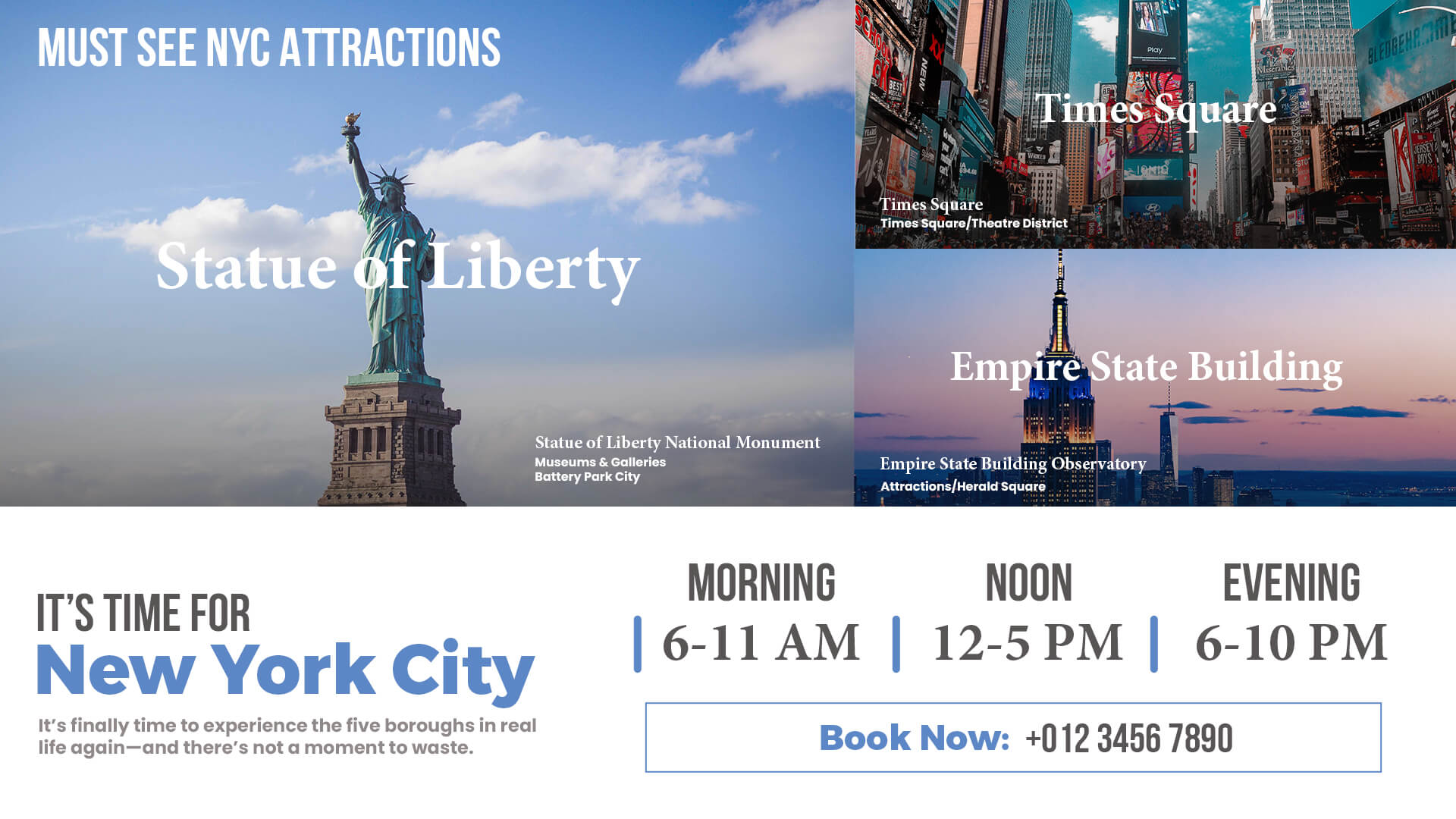 hotel digital signage local guide template