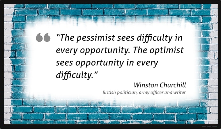 motivation quote digital display