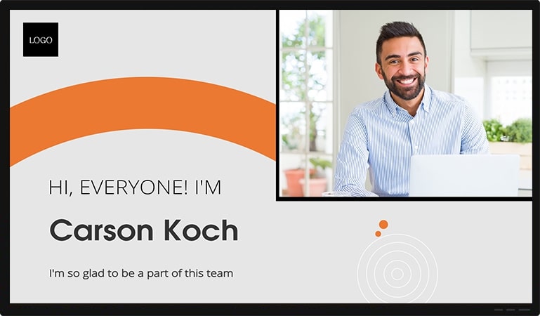 new joining office tv display templates