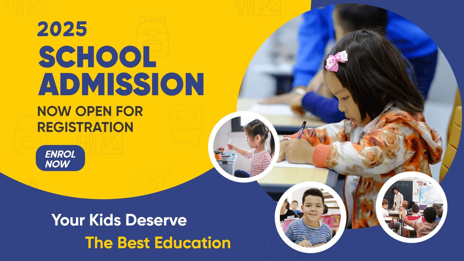 announce date of admission on digital display