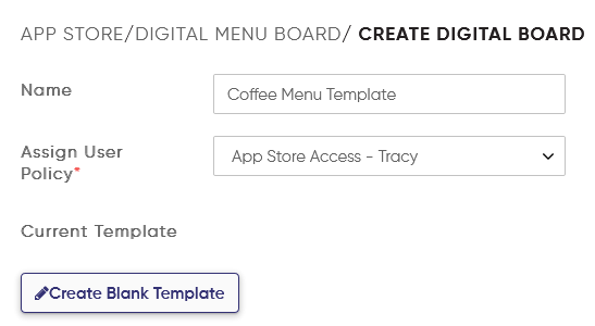 give user access to single template