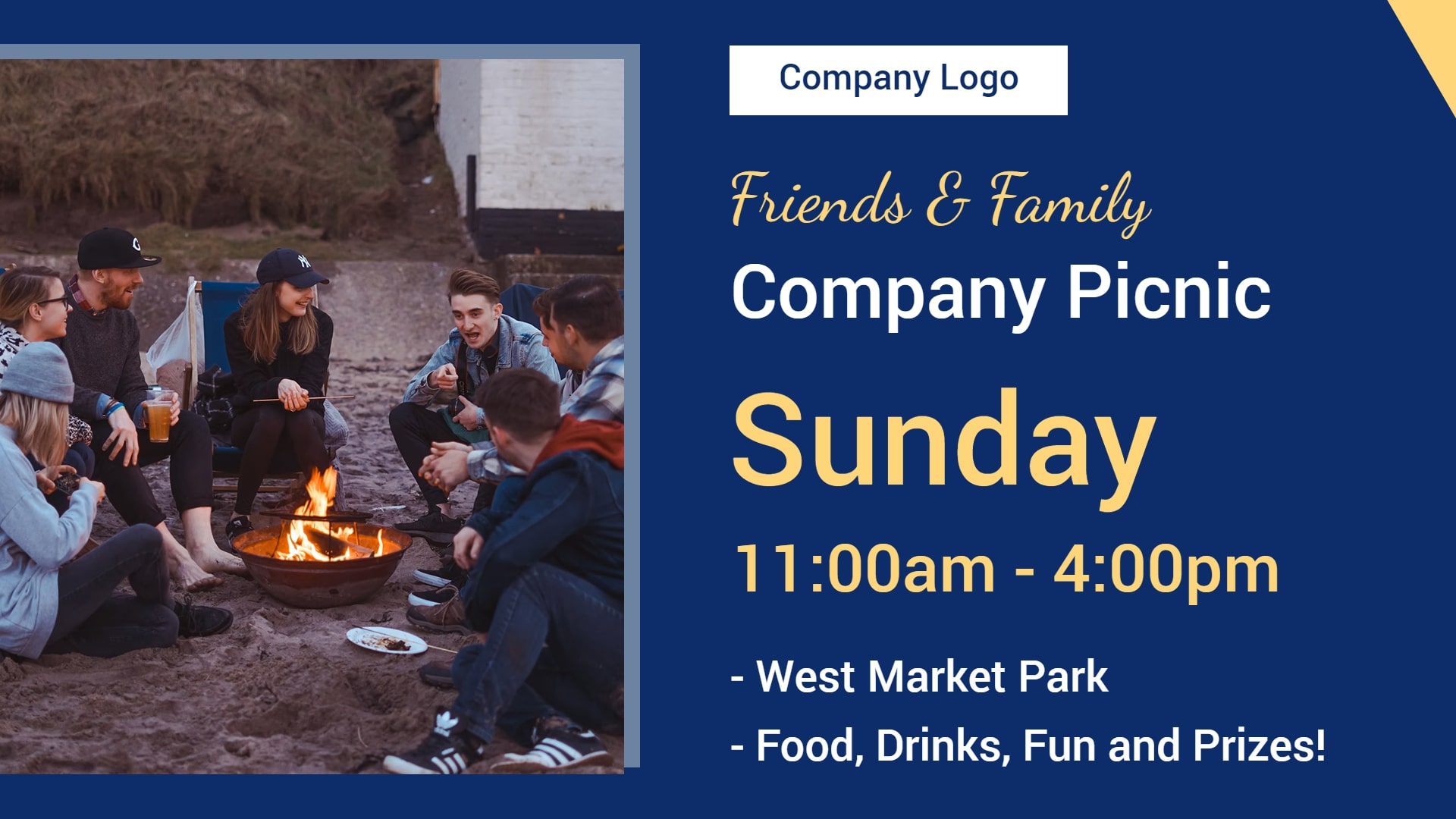 company announcement on digital signage