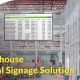 warehouse digital signage solution