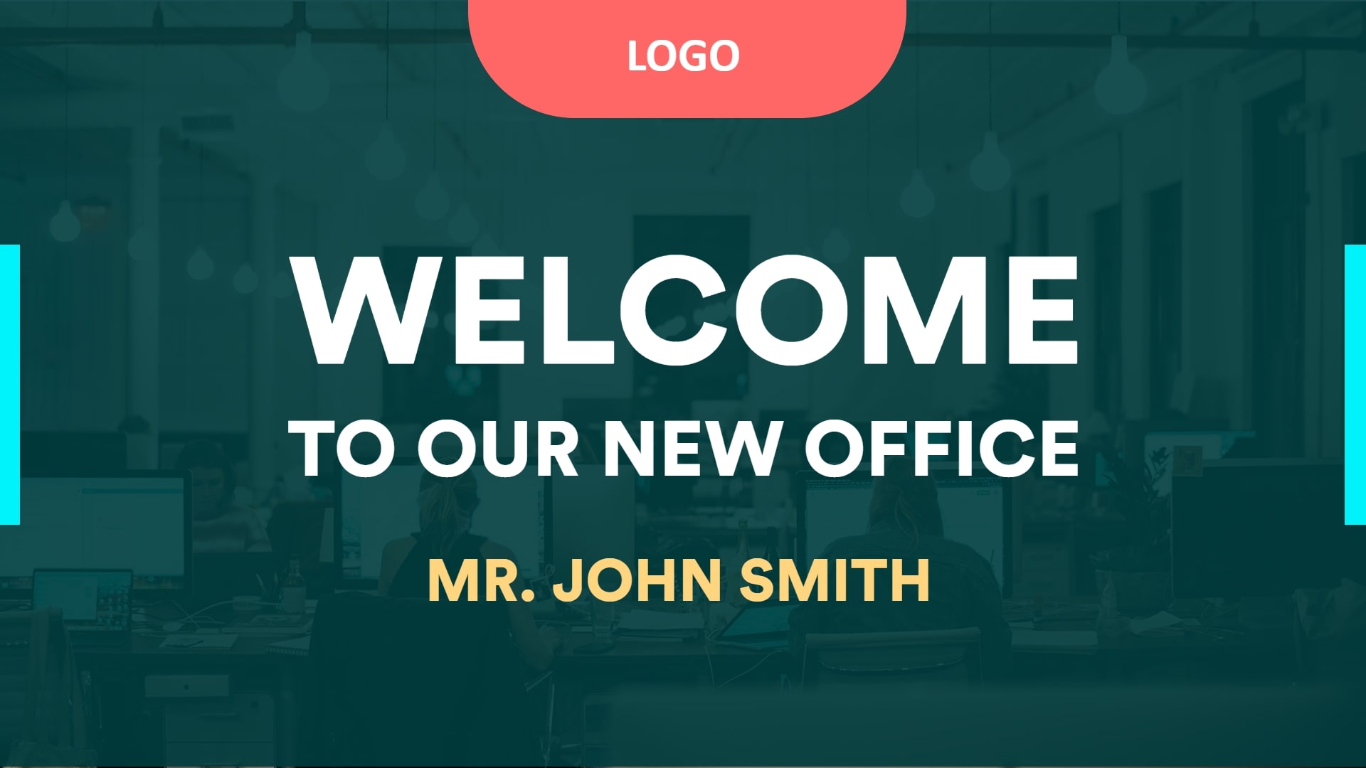 welcome guest message on tv display