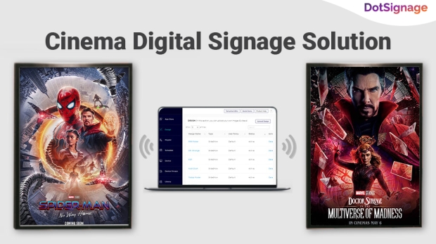 cinema digital signage solution