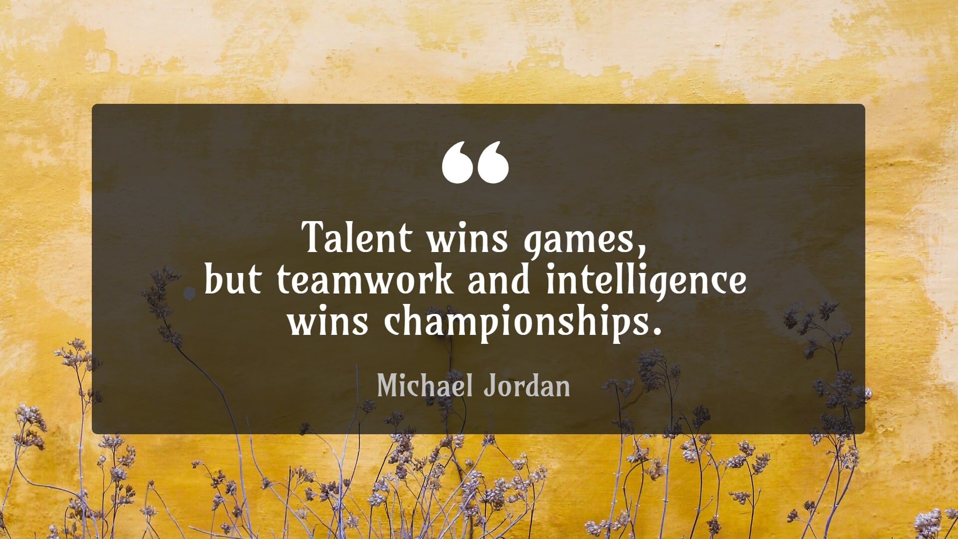 corporate motivational quote display