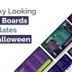 free halloween menu board templates