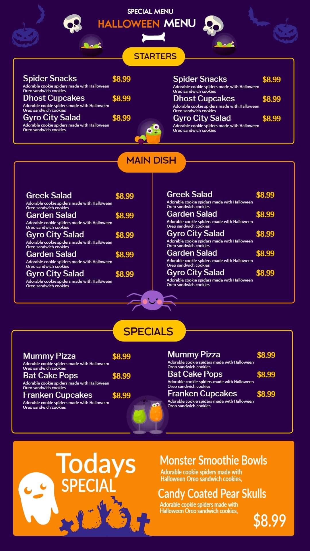 halloween vertical display template