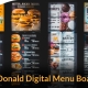 digital menu boards like mcdonald