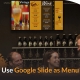 google slide template for digital menu boards