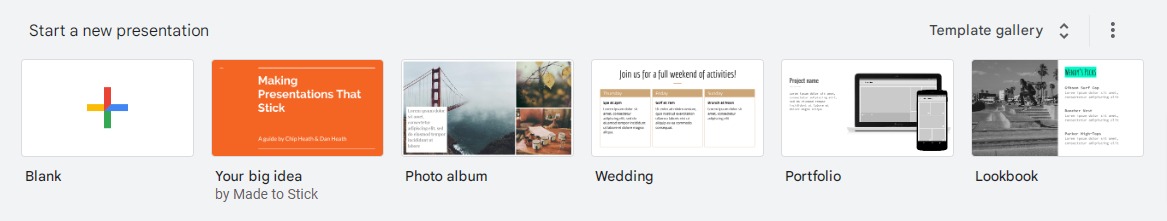 create new google template