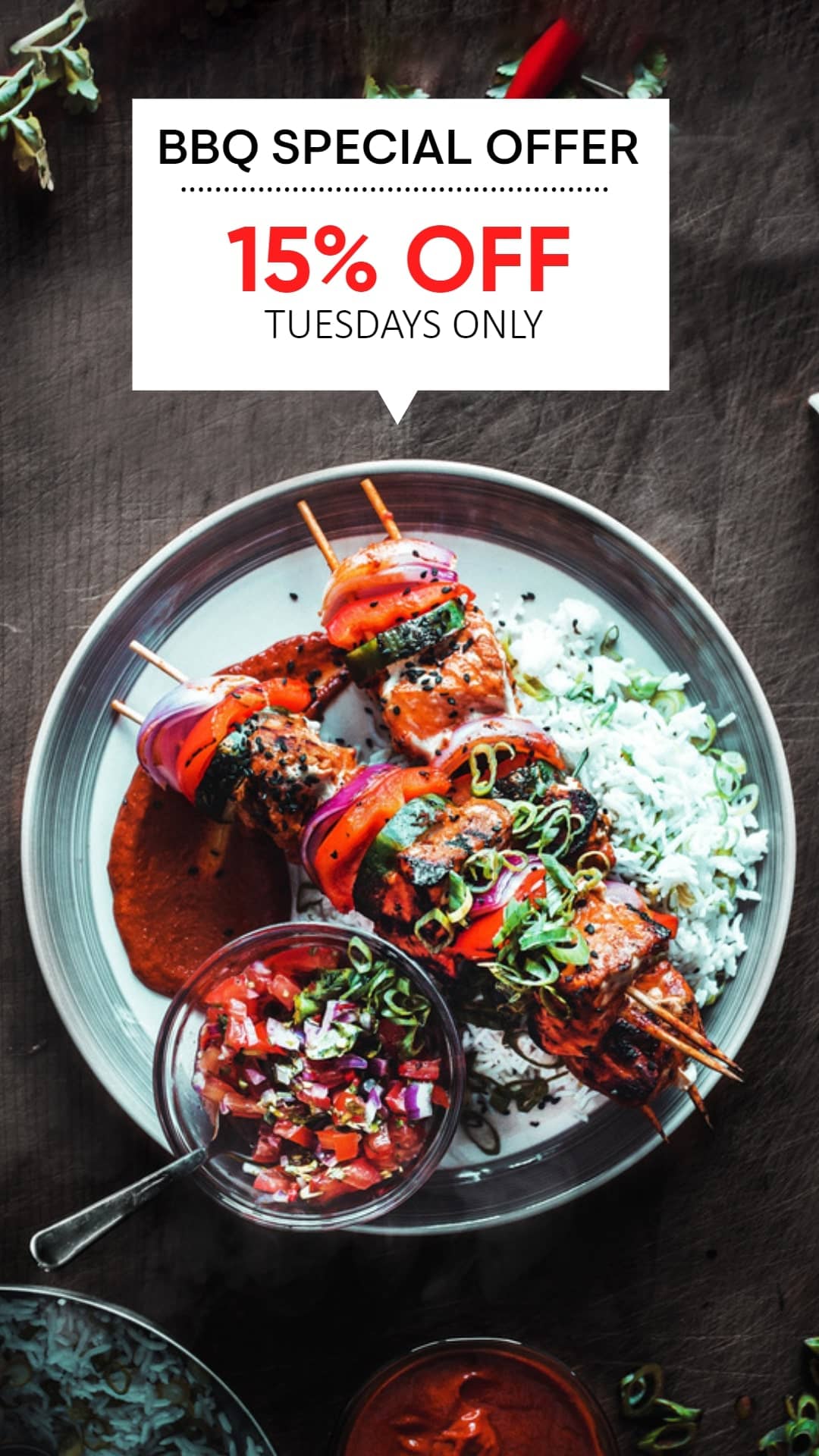 barbeque special offer promotion template