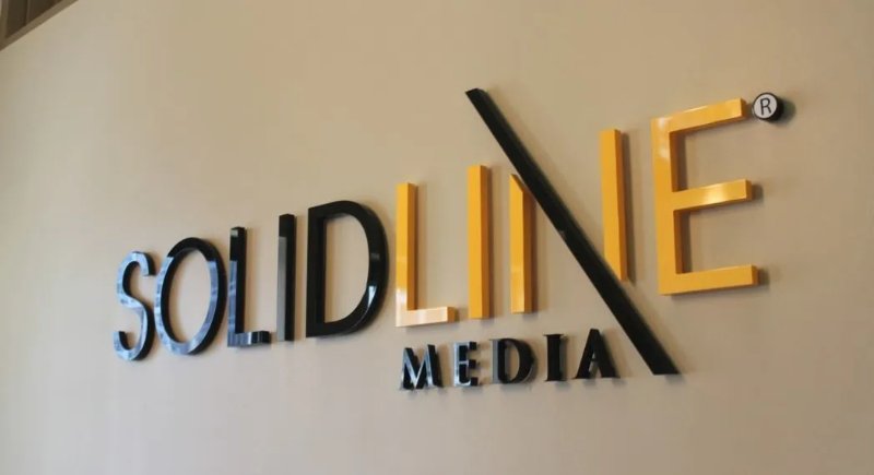 acrylic logo interior office wall sign