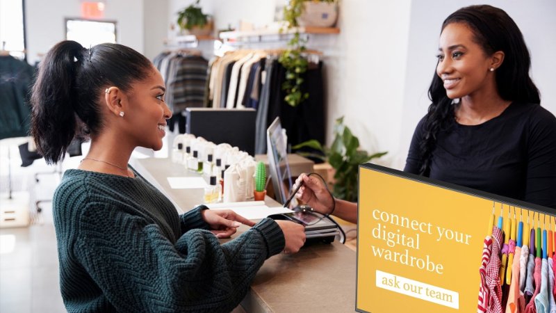 checkout zone displays