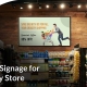 digital signage for grocery store and supermarket