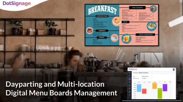 manage dayparting menu boards on multi location