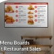 how digital menu boards increase restaurant sales