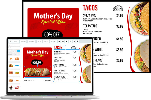dotsignage digital template editor
