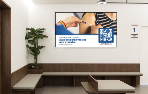 healthcare digital display