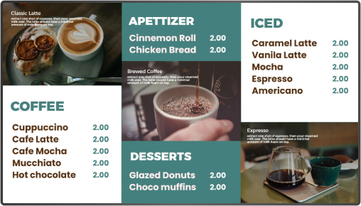coffee menu boards 8