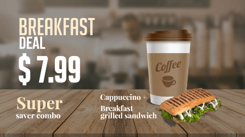 coffee menu design idea