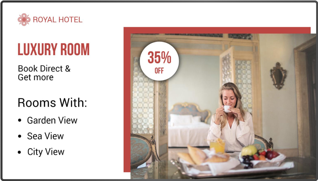 hotel digital signage 1