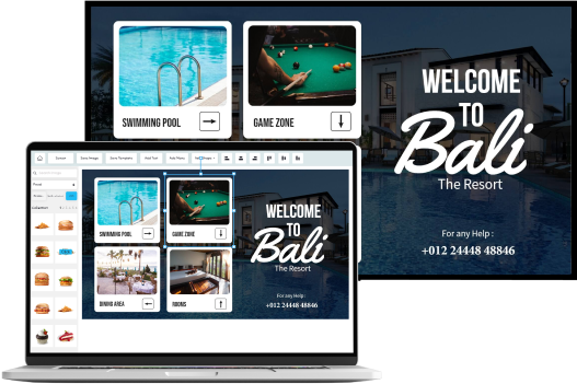 hotel menu bords cta